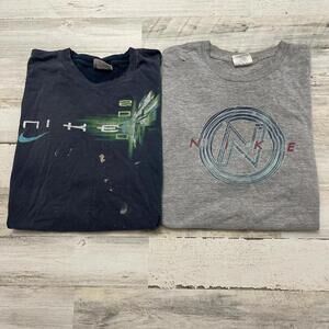 Vintage Thrashed Nike Spellout Distressed T-Shirt Bundle XL